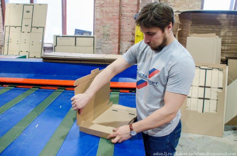 Как делают упаковку из картона