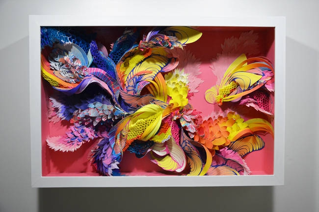 Трехмерные красочные инсталляции Кристал Вагнер 