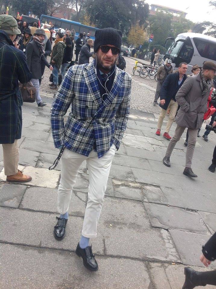 Стильные итальянские мужчины на выставке моды Pitti Uomo
