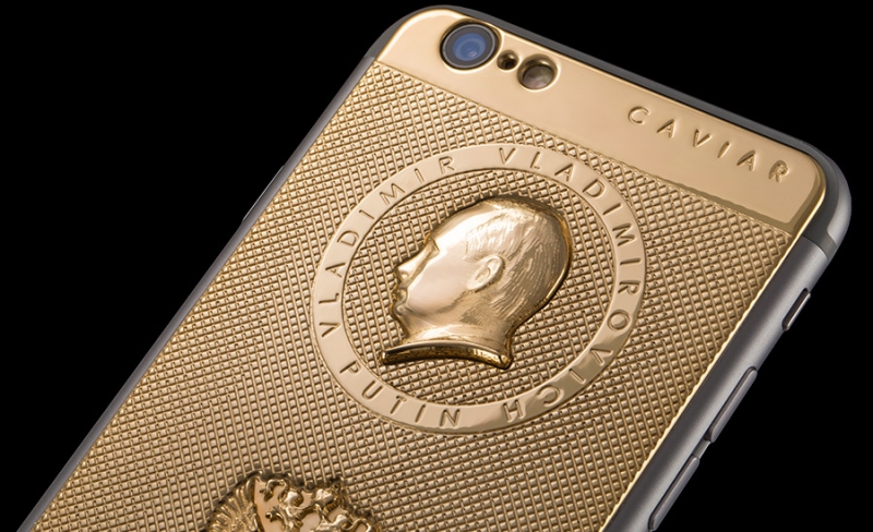 Золотой iPhone 6 с Путиным.