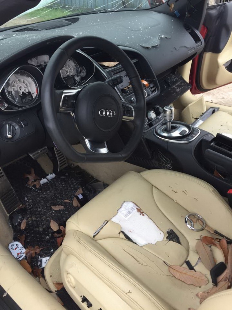 Женщина узнала об измене мужа и разбила Audi R8