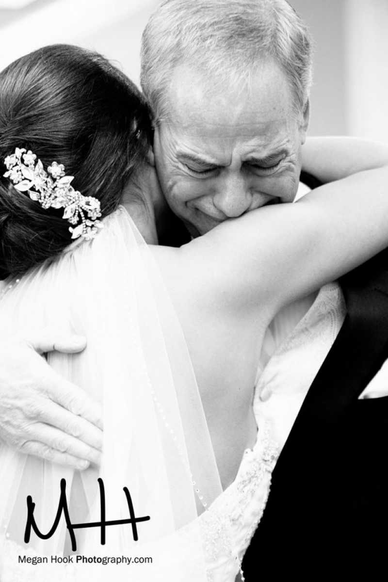 трогательные фотографии невест и их отцов