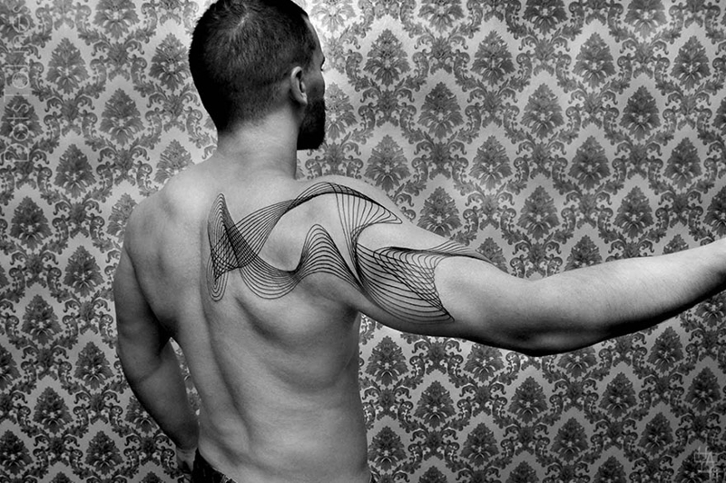 Геометрические татуировки Хаима Махлева