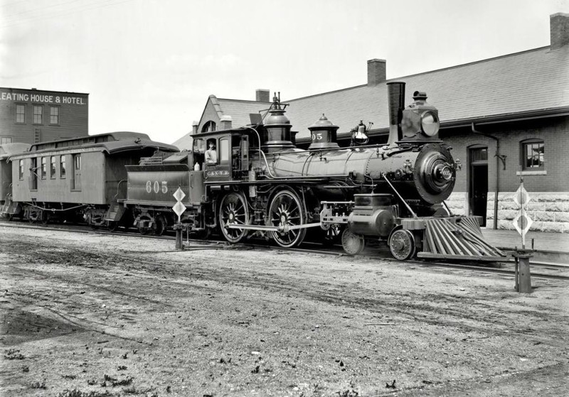 Железные дороги США. Конец 19 - начало 20 веков  