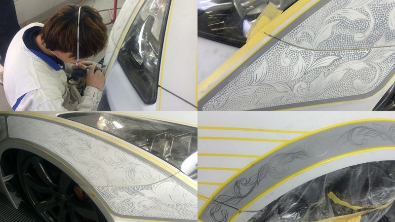 Стайлинг Nissan GT-R под рельефную роспись из железа