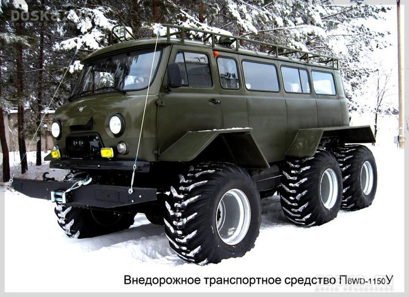 УАЗ-452К трехосный горно-спасательный
