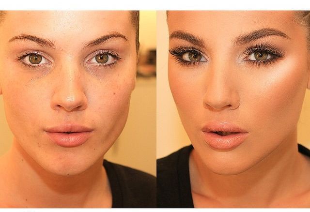 Преображение после макияжа до и после thumbnail