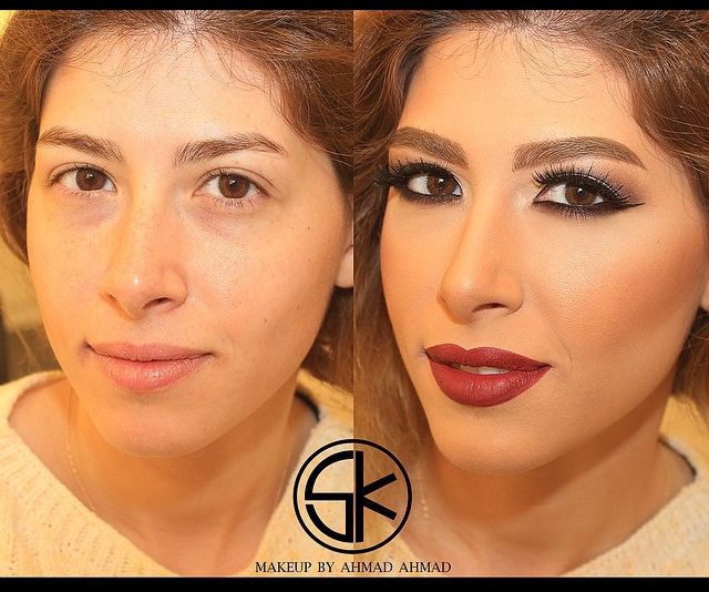 Вечерний макияжа до и после thumbnail