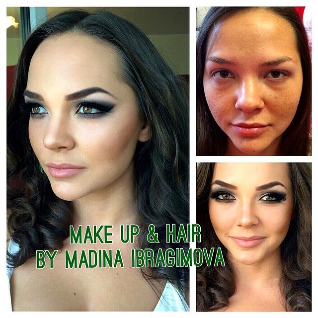 Как сделать лицо уже с помощью макияжа до и после thumbnail