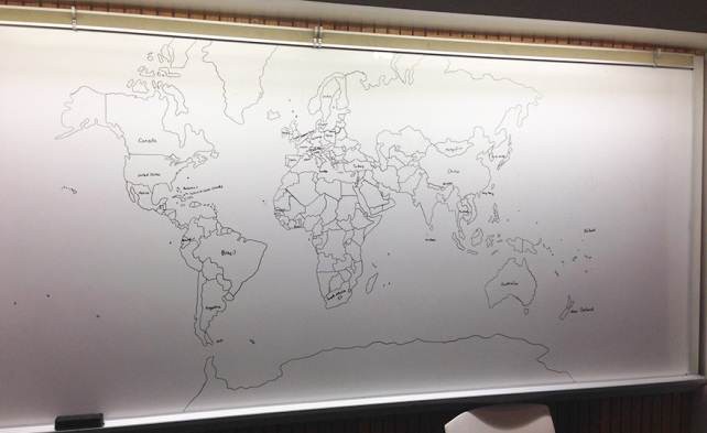11-летний мальчик аутист нарисовал детальную карту мира по памяти