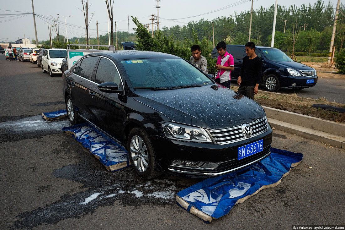 Мобильная автомойка в Китае