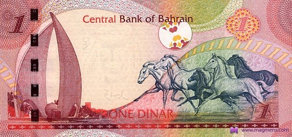 Бахрейнский и оманский динары.