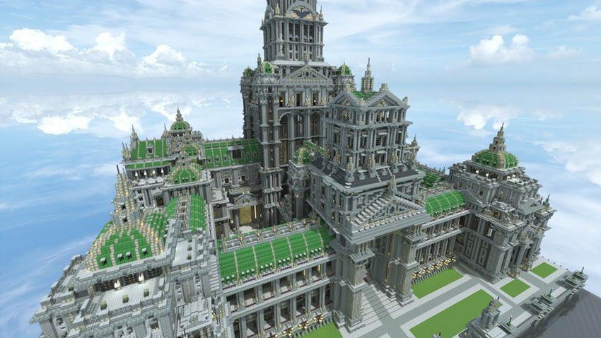 25. Зимний дворец одного из самых больших городов в Minecraft.