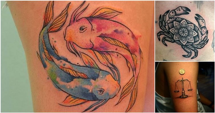 Идеи татуировок для 12 знаков зодиака