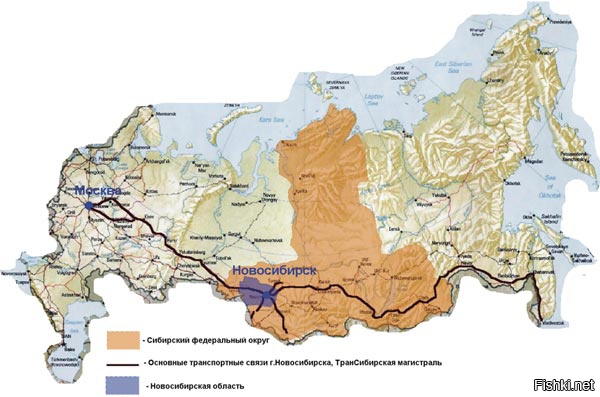 Карта автодорог сибири