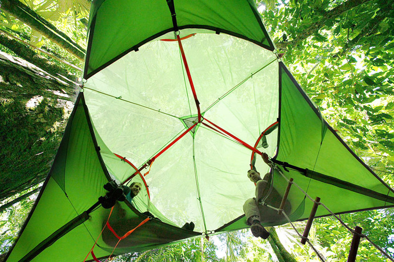 Дом на дереве: многоярусная палатка-гамак 