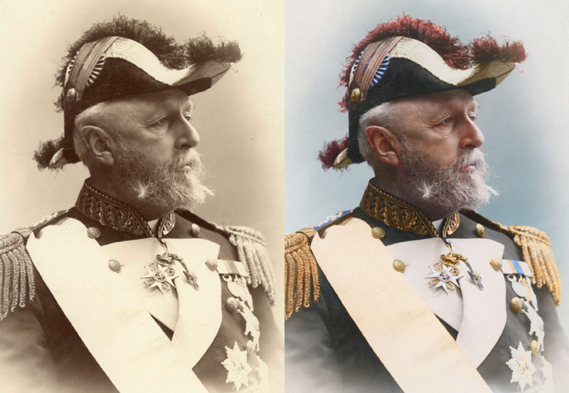 Король Швеции и Норвегии Оскар II, 1880 г,