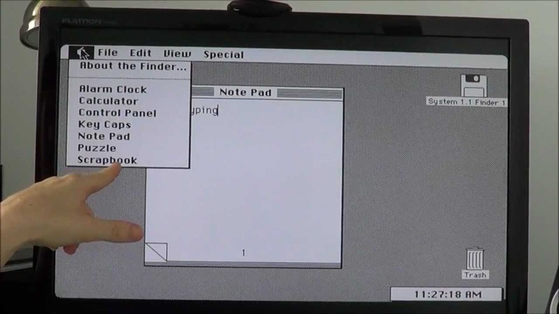 Первая версия Mac OS 1.0 — 1984 год.
