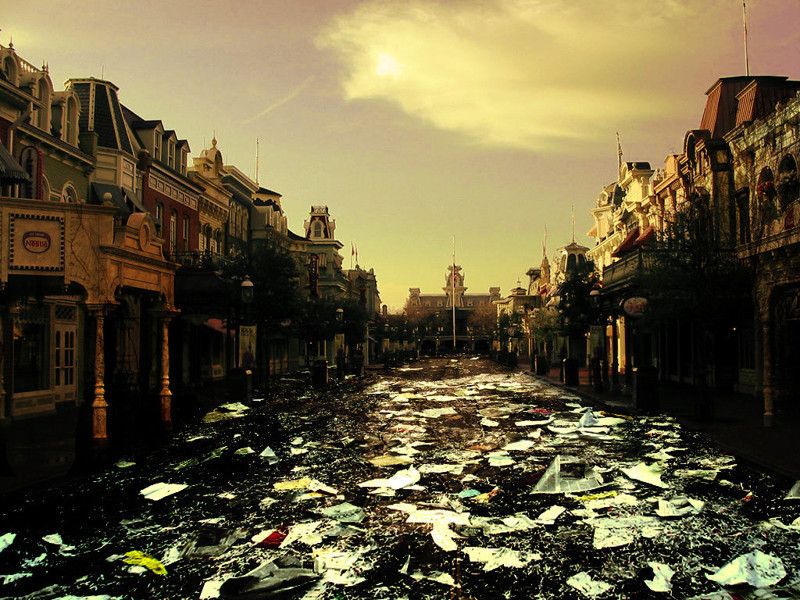Заброшенный Диснейленд после апокалипсиса