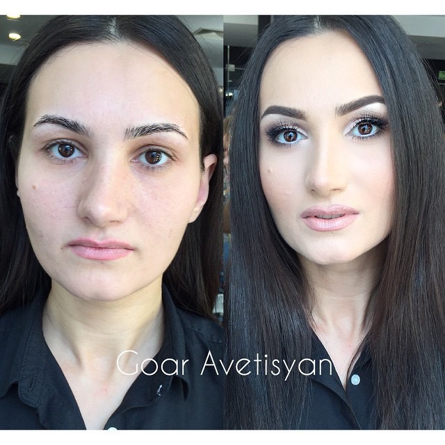 Некрасивая до и после макияжа thumbnail
