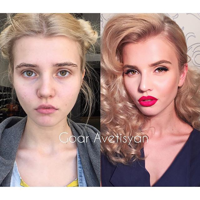 Сравнение девушек с макияжем и без. Я просто в шоке!