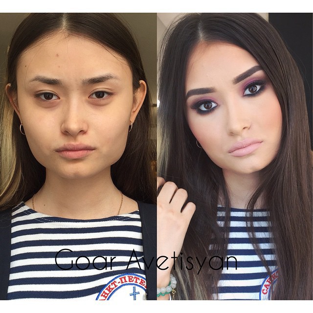 До и после макияжа страшные thumbnail