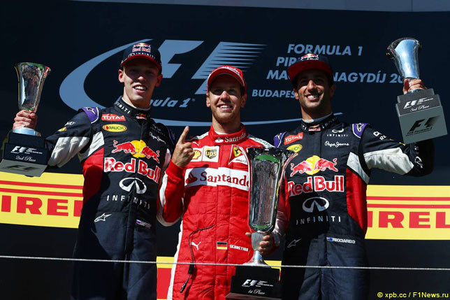 Даниил Квят второй в гонке Формула-1 Гран-при Венгрии