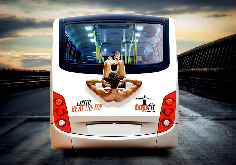 Смешная и необычная реклама на автобусах