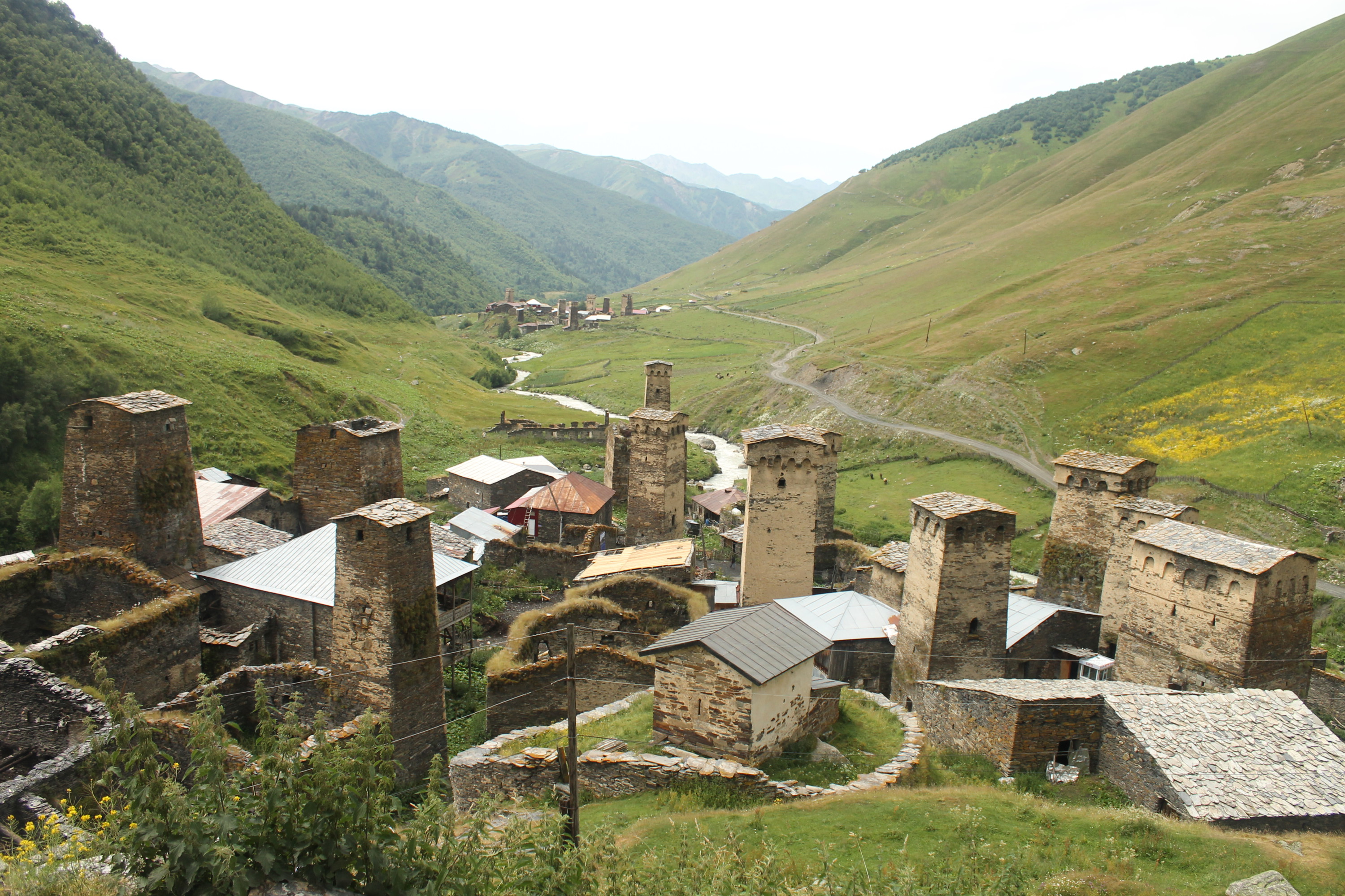 Грузия высокогорное село Ушгули