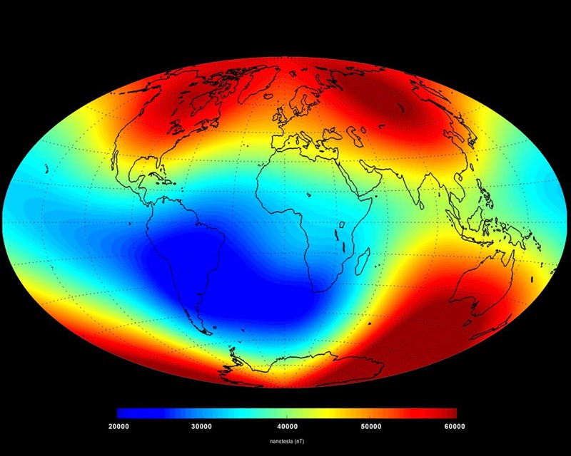 Резкое изменение магнитного поля Земли