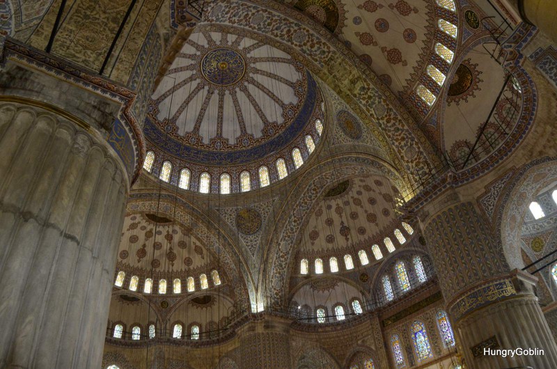 Мечеть Султанахмет (Голубая мечеть). Внутренний вид сводов