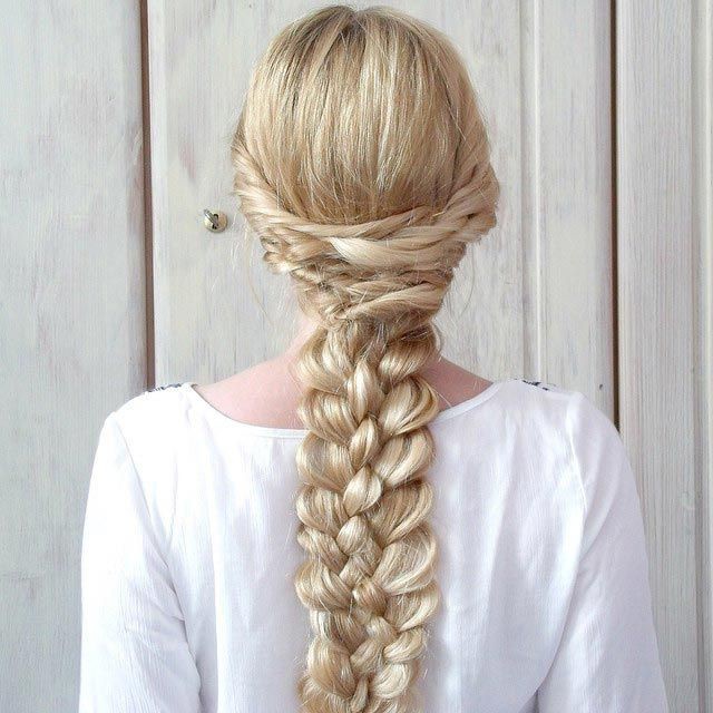 Плетение кос на длинные волосы