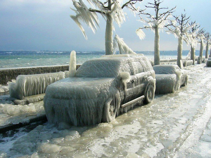 10. Последствия ледяного шторма, Швейцария, 2012 год.