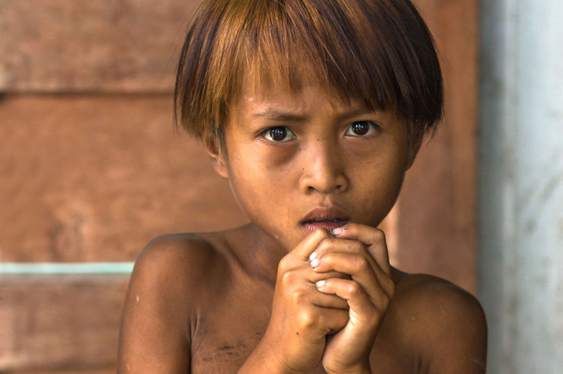 Маленький мальчик из народа та ой (Вьетнам)