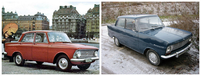 Москвич-408 (1964-1975)-Opel Kadett A (1962-1965)