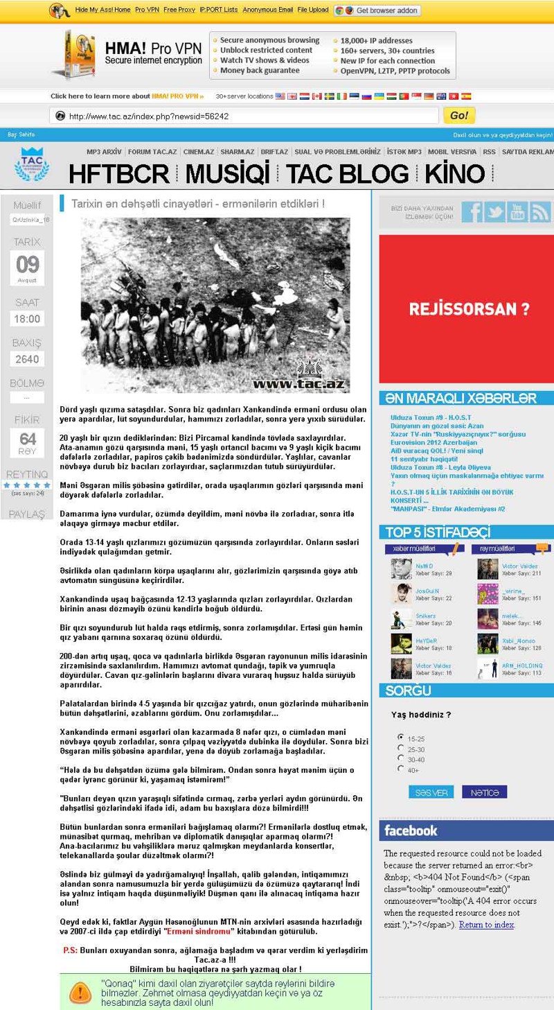 Ходжалы - невиданная фальсификация! Большой пост! 18+