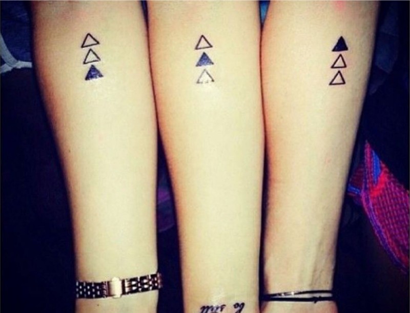 Маленькие Татуировки для трёх подруг
