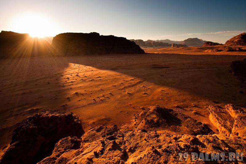 Чудеса света. Иордания. Пустыня Вади Рам (Wadi Rum).