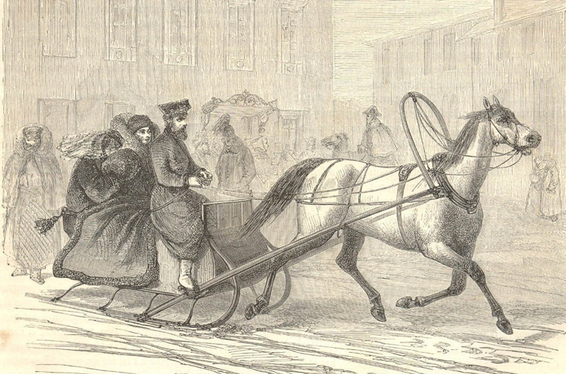 Городские сани, 1861 год