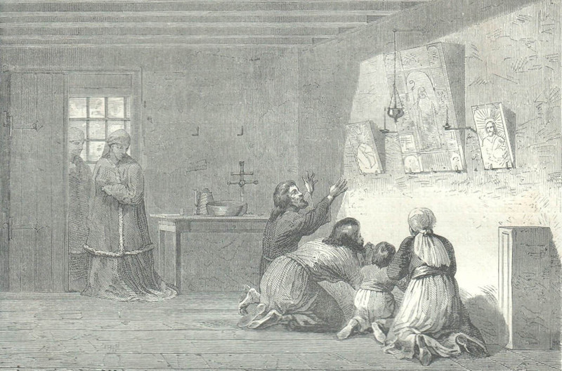 Молитва перед образами, 1862 год