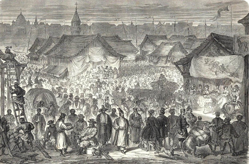 Новгород. Рынок, 1865 год