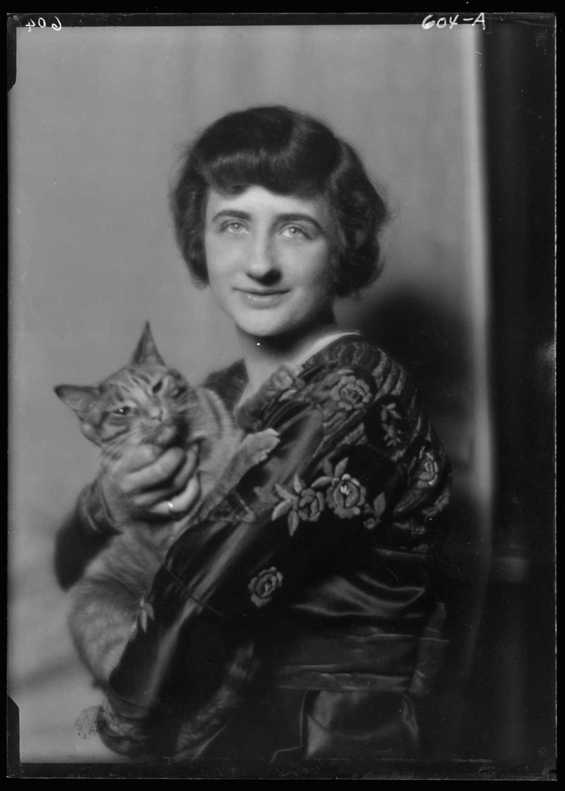 В начале 20-го века студии держали кошек для расслабления клиенток