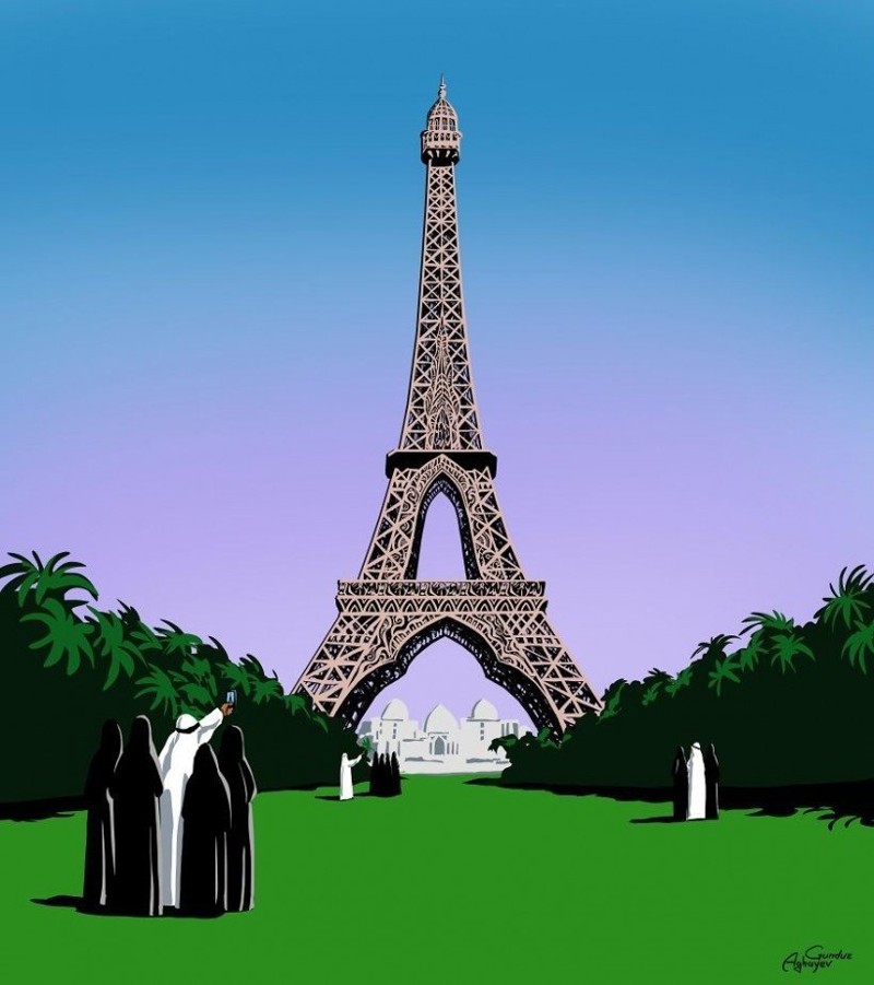 Эйфелева башня, Парижебад.
