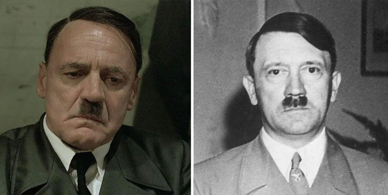 Бруно Ганц в роли Адольфа Гитлера, «Бункер»