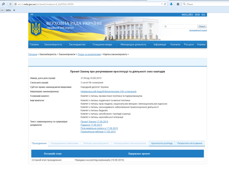 Вести из Дурдома: Украина легализует проституцию. 