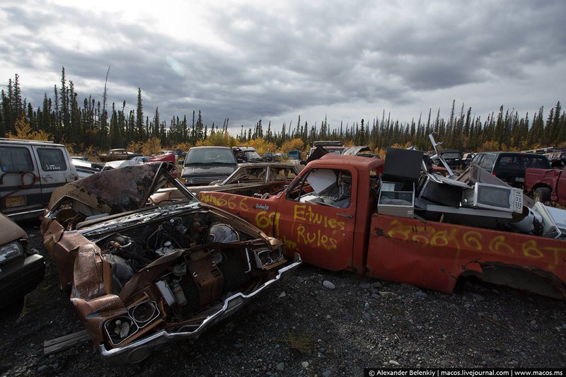 Дорожное происшествие на Аляске
