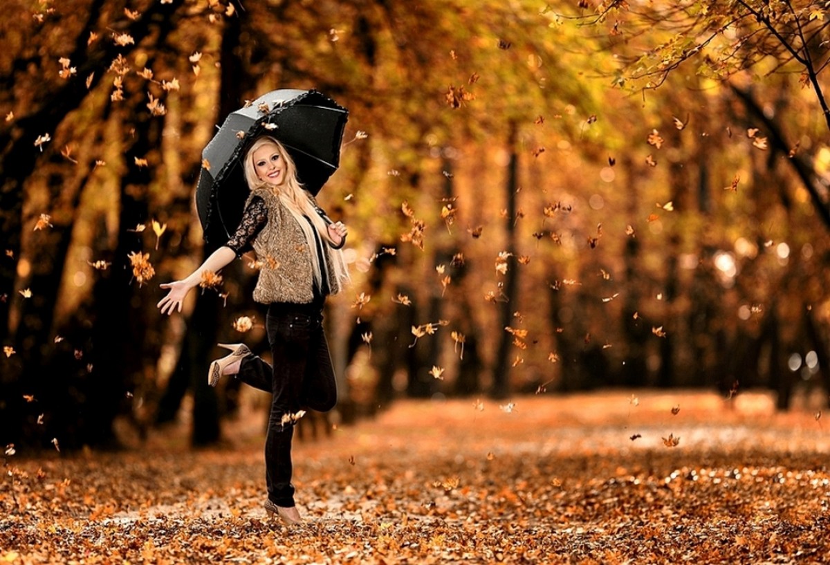 Красивые Осенние Фото Девушек На Природе