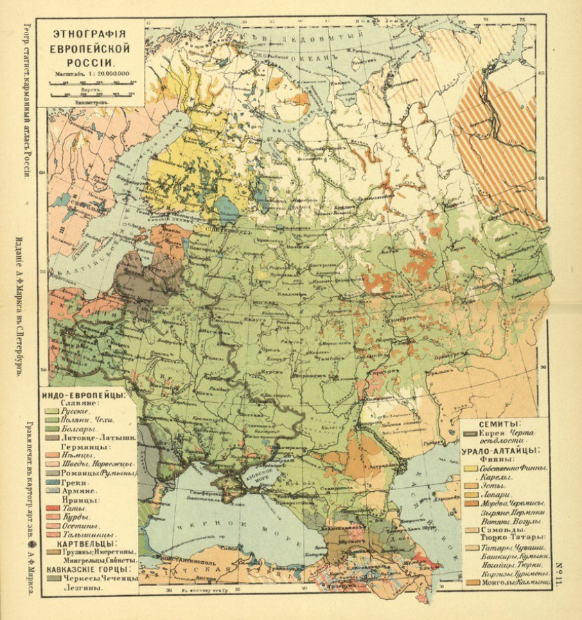 Этнография евпропейской части Российской империи