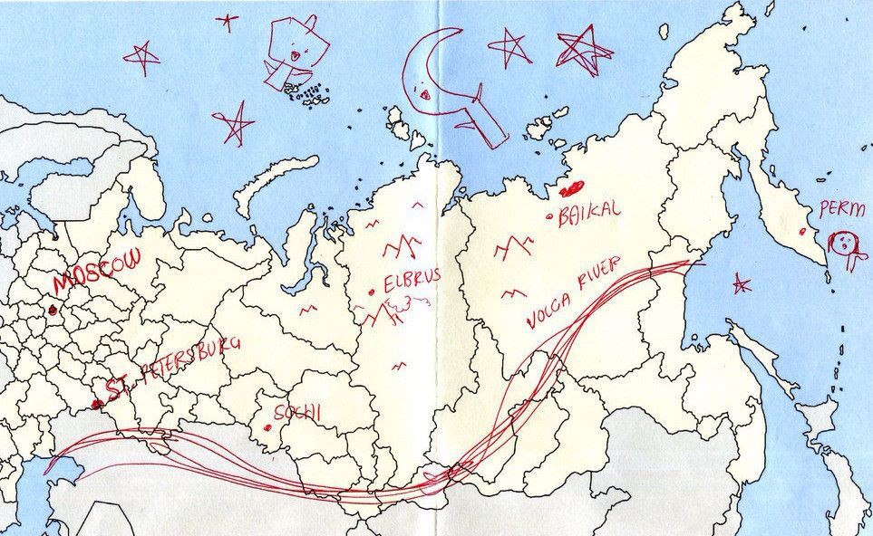 Карта россии глазами американцев