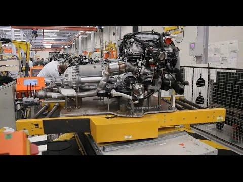 Завод Bentley - сборка двигателя W12 